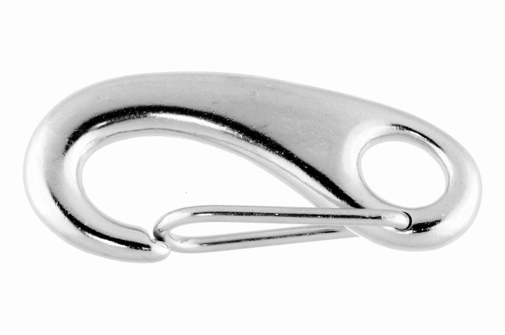 Mousqueton En Acier Inoxydable 316 Avec Anneau De Clé - 10 Cm - Pour Plongée (neuf)