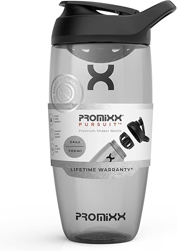 Promixx Pursuit - Botella mezcladora de proteínas, botellas de licuadora deportiva prémium para mezclas de proteínas y batidos de suplementos, fácil disponible en Yaxa Costa Rica