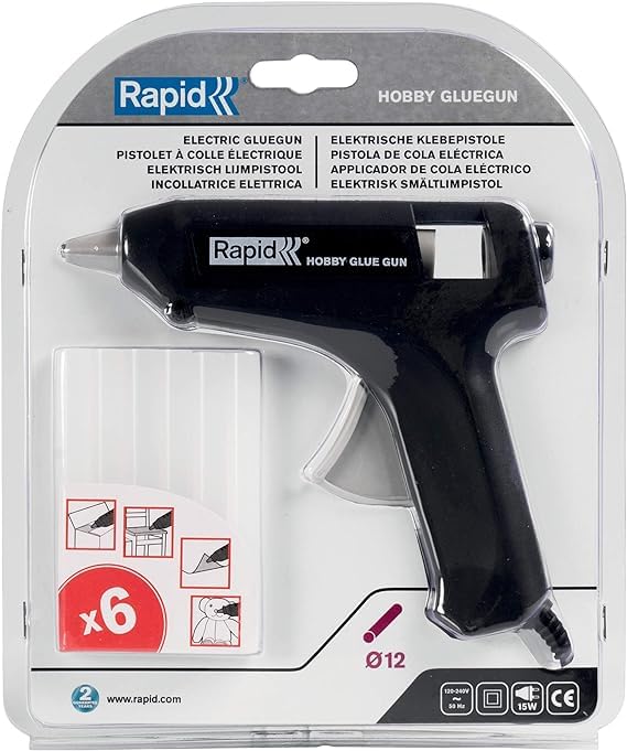 Rapid - Pistola de silicona Hobby D1272, transparente