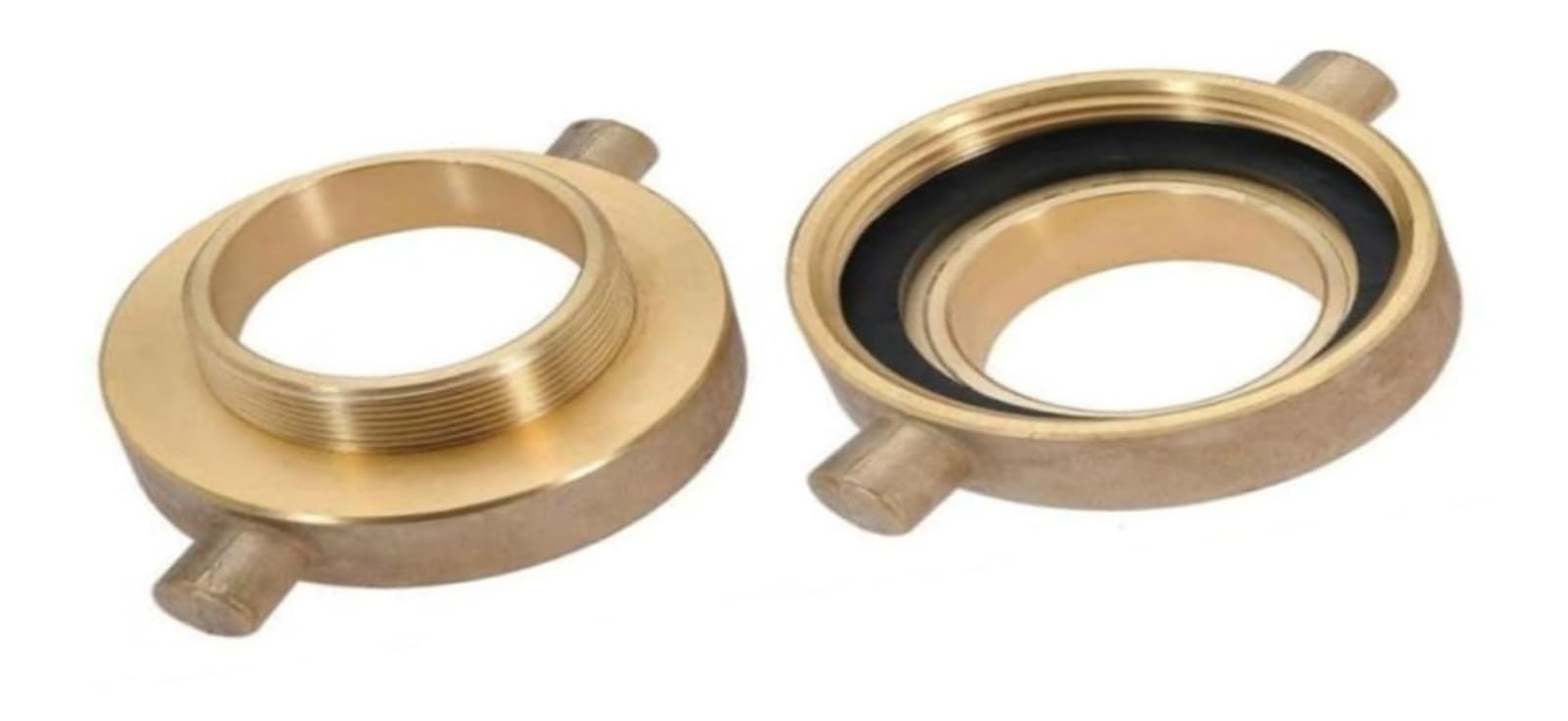 Adaptador de manguera for hidrante contra incendios, conector de latón NST hembra de 2-1/2" a macho NPT de 2" con giro for equipos contra incendios y sistemas de agua