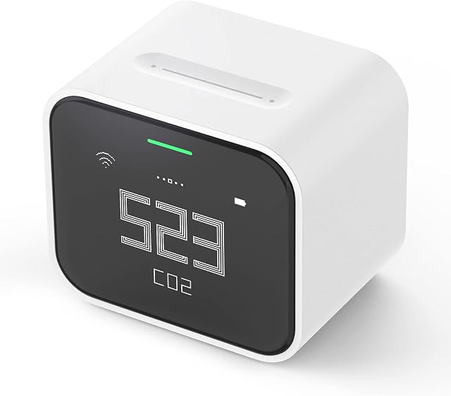 Qingping Air Monitor Lite, Apple HomeKit Compatible Wi-Fi Indoor Air Quality Meter, Detects PM2.5, PM10, CO2, Temperature and Humidity