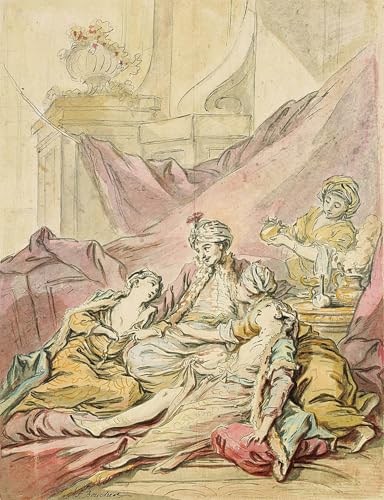 Toile Le Pacha dans son harem François Boucher 60x90cm pour salon