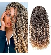 Boho River Locs Crochet Hair 30 inch - 8 Packs Curly Goddess Locs Crochet Hair, Long Boho Hippie ...