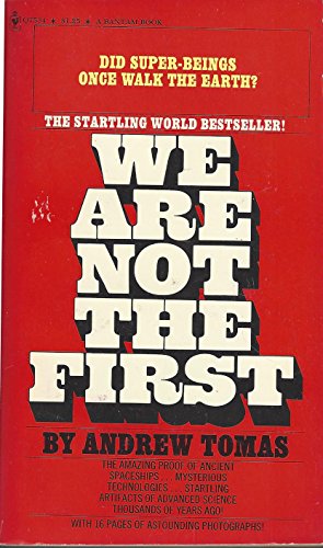 洋書 We Are Not the First by Andrew Tomas We are Not the First - Andrew Tomas – Rumorbooks