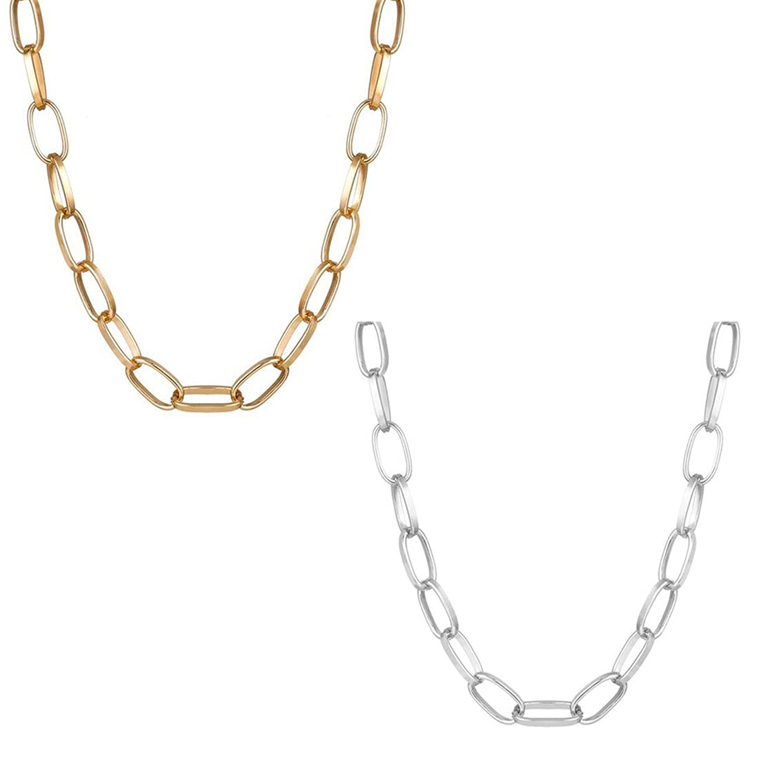 Jewels Galaxy Jewellery For Women Gold & Silver Plated Layered Necklace Combos (JG-PC-N-22140) (B09BNV3XN8) Amazon Price History, Amazon Price Tracker
