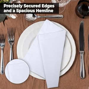 Urban Villa White Dinner Napkins 100% Cotton Cloth Napkins (Set of 12) 18x18 Inches Absorbent Soft Durable Reusable and Washable Napkins - Ideal for Everyday Use Parties Wedding Spring Summer Easter Urban Villa White Dinner Napkins 100 Cotton Cloth Napkins Set of 12 18×18 Inches Absorbent Soft Durable Reusable and Washable Napkins Ideal for Everyday Use Parties Wedding Spring Summer Easter