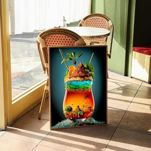 Affiches muraux de cocktail déco cuisine moderne et tableau restaurant