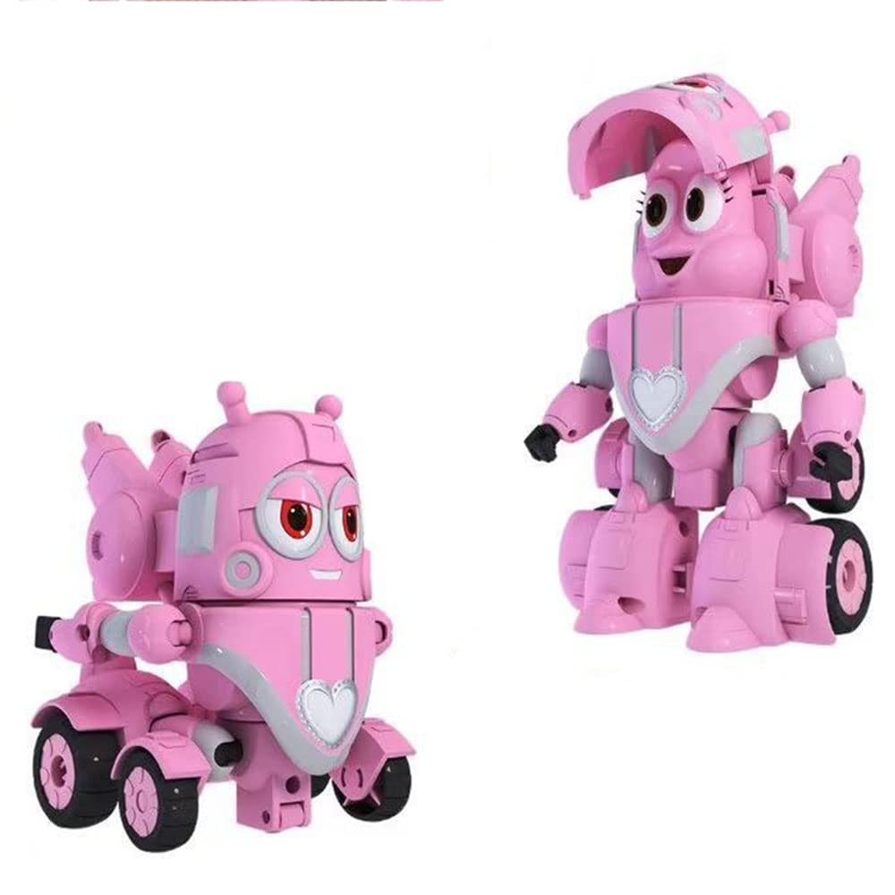 1/1コピーロボット　ピンク Amazon.co.jp: ピンクの変形玩具コミカルなLarva変形ロボットボーイの