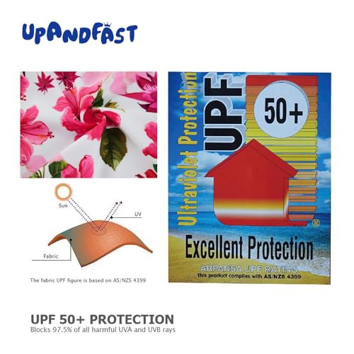 Image of upandfast Girls Rash Guard Set Long Sleeve Two Piece Swimsuit with UPF 50+ Sun Protection for Girls 3-8 Years