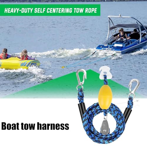 Cable de remolque para kayak y pontón con gancho resistente para boyas inflables de arrastre 3