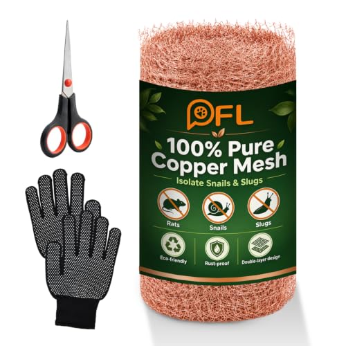 6M Copper Mesh Kit for Slug Snail Repellent UK Wire Mesh Mice Rat Blocker