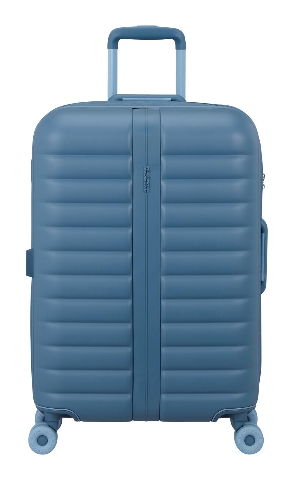 American Tourister carrello Neovibe Spinner 67/​24 EXP TSA Trolley Steel Blue grigio cadetto