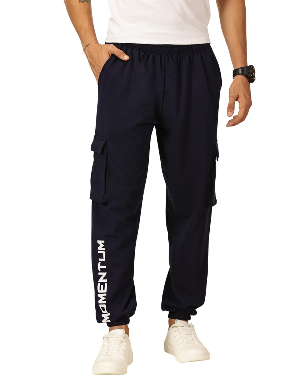 thomas scott Men's | Solid | Jogger | Relaxed Fit | Cotton Blend | 5 Pocket | Pull On | Joggar Track Pant-picture-19