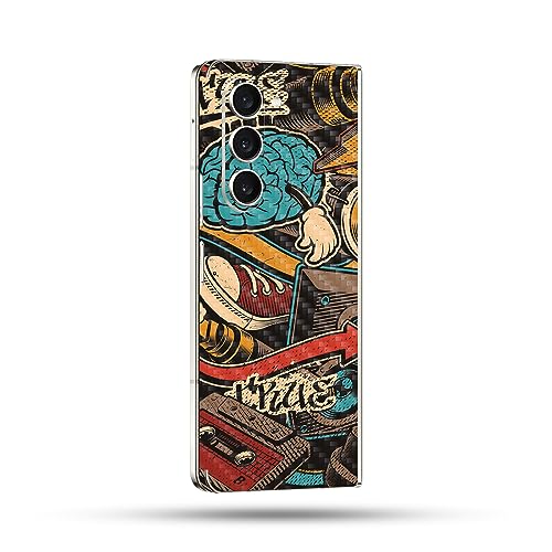 Image of MightySkins Skin Compatible with Samsung Galaxy Z Fold 5 Full Wrap - Puppy Fall | Protective, Durable, and Unique Vinyl Decal wrap Cover | Easy to Apply, Remove, and Change Styles | Made in The USA