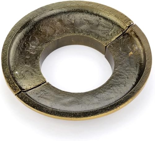 Miniatura 8 de Renovators Supply Manufacturing Placa de escudo de aluminio 3.13" OD Escutcheon lacado antiguo acabado oro reborde del radiador