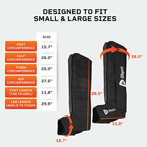 Lifepro Leg Compression Massage Boots - Sequential Compression Device For Athletes - Leg Recovery System For Athletes - Recover Boots And Massager For Foot And Calf Recovery, Pain And Soreness Relief #TOP5