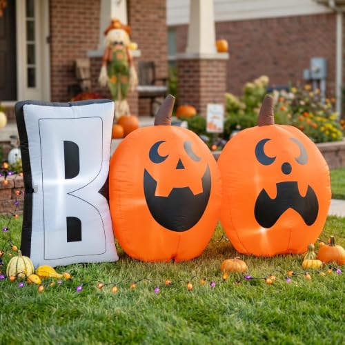 DROFELY Halloween 6ft Pumpkin Inflatable Decoration, - image 1