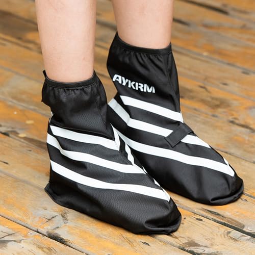Cubiertas para zapatillas de ciclismo FEESHOW, impermeables y cortaviento, para calzado de carretera miniatura 3