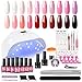 SHELLOLOH Kit Esmaltes de Uñas en Gel, 20 Colores 7ML Esmaltes Semipermanentes con 36W Secador de Uñas, Capa Base& Capa Superior Decoraciones y Herramientas para Uñas, Kit Pintauñas Completo