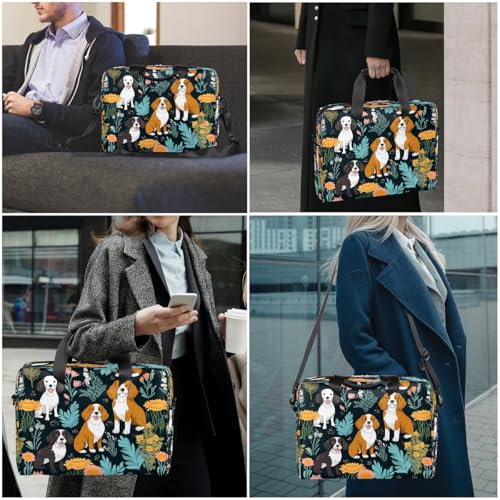 Mochila para portátil 15.6-16 pulgadas con diseño floral y correa miniatura 2