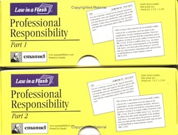 Professional Responsibility (Law in a Flash Cards) (Double Card Set)