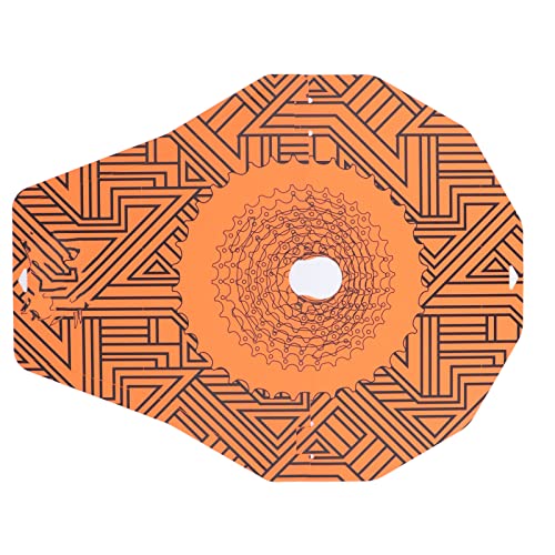 Fydun 2pcs Disc, Heat Mountain Wash Cover for Road Brake Oil Prevention (Geometric)