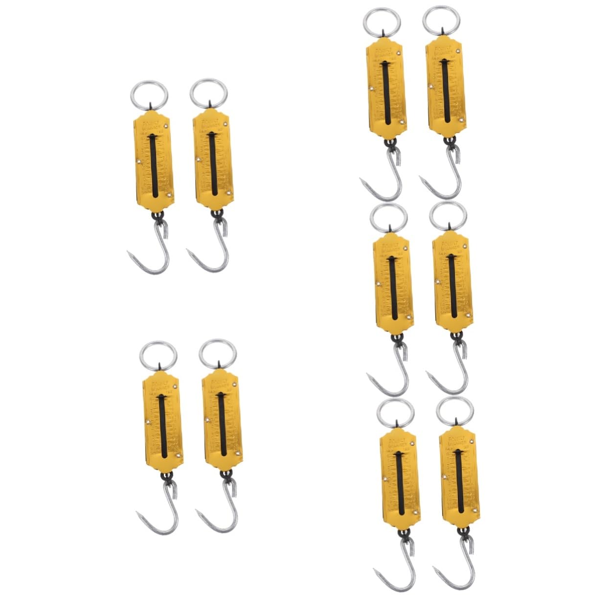 Toddmomy Báscula De Portátil De Colgante Manual Para Equipaje Y Pesca Diseño Duradero Sin Baterías Mango Ergonómico Para Fácil Pesaje 2 Piezas X 5