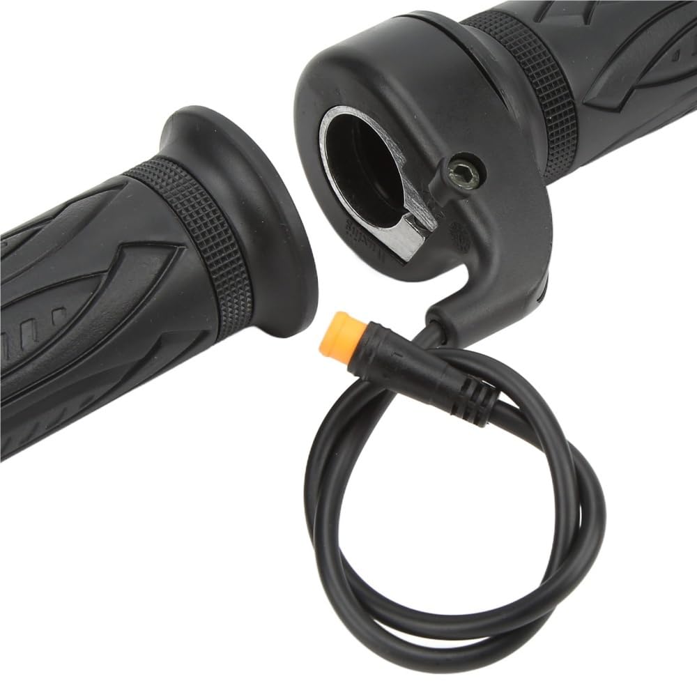 poignée Caoutchouc Lot De 2 Poignées D'accélérateur pour Vélo Électrique, 20 X 3 Broches, Antidérapantes, en ABS, pour Guidon 22, Mm