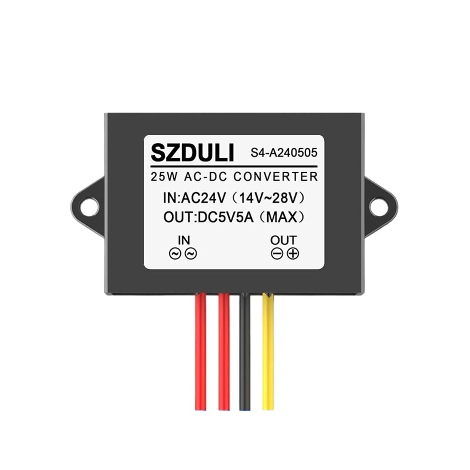 Convertisseur AC DC 5V anti parasite pour alimentation caméra surveillance extérieure 24V