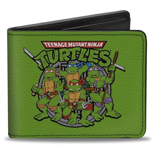 Nickelodeon Buckle-Down Bifold Wallet Ninja Turtles Multicolor 4.0 x 3.5