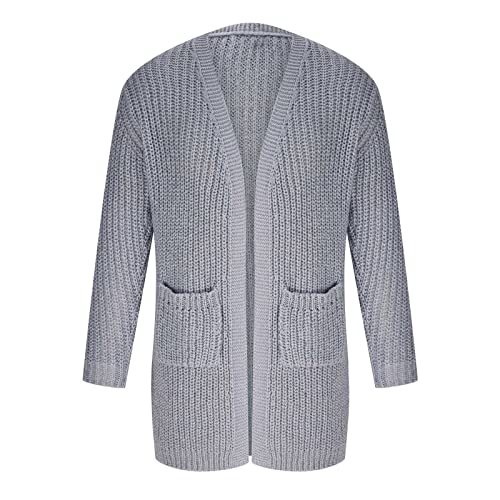 Long Cardigan Sweaters for Men Plus Size Cable Knit Sweater Casual Knit Cardigan Fall Winter Sweaters with Pockets4