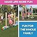 Fun Express Limbo Game for Kids and Adults - 5 Feet Tall Adjustable Carnival Games Set for Birthday Party Games | Outdoor Games for Pool Party, Luau Games & Field Day Activities | 3-Piece Vinyl Kit
