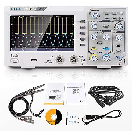 Image of LB1102 110MHZ Bandwidth Oscilloscope 2-Channel 1GS /s Digital Storage Oscilloscope 7 inch LCD Display
