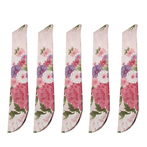 homozy 5x Saco De Ventilador De Mão Dobrável Capas De Bolso De Bolsa De Protetor De Ventilador De Mã