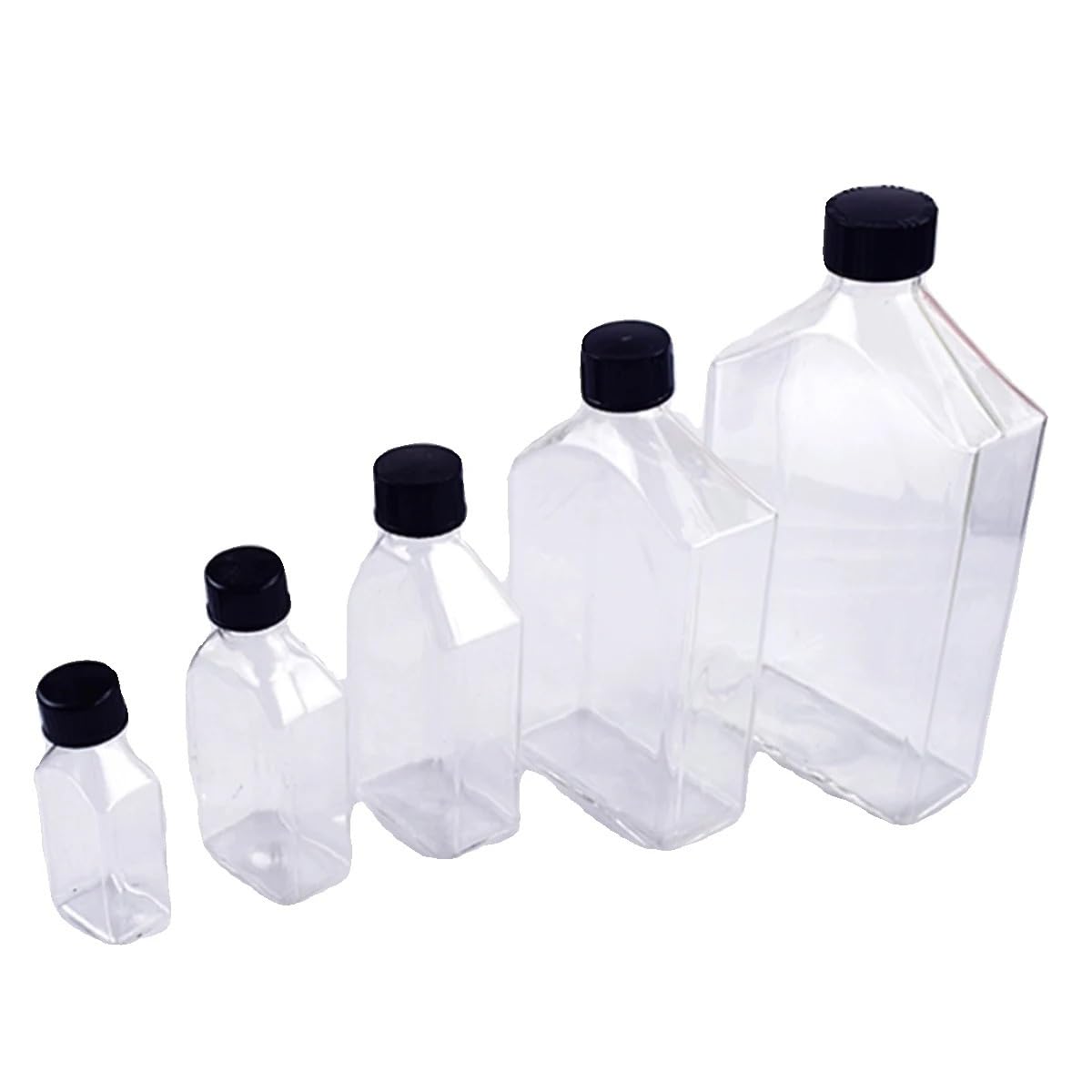 1 matraz de cultivo de vidrio con tapón de rosca biselado y cuello en ángulo.(250ml)