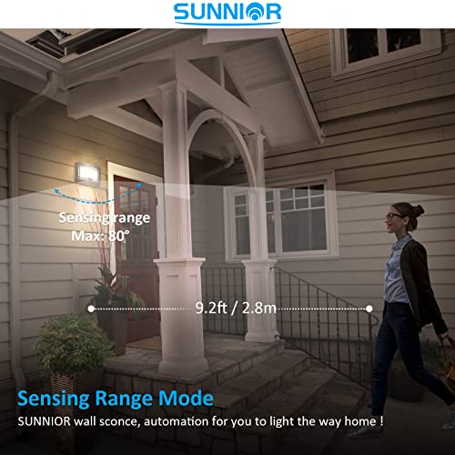Sunnior Motion Sensor Wall Lamps Battery Operated Wall Sconce Dimmable Wall Light Perfect For Hallway Stairway Closet Lighting #TOP1