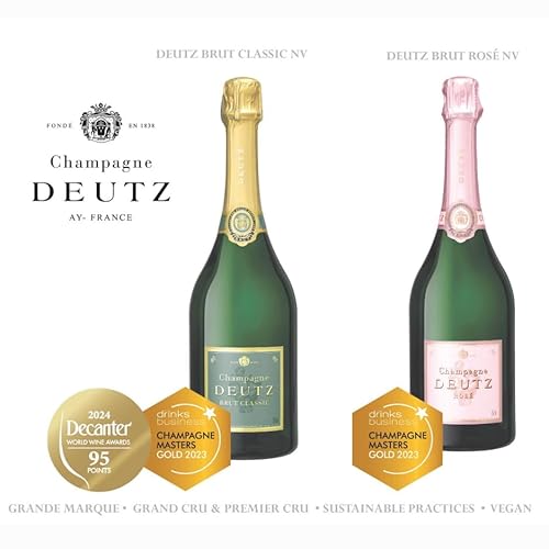 Deutz Brut Classic Champagne Non Vintage with Gift Pack, 75 cl (Pack of 3)