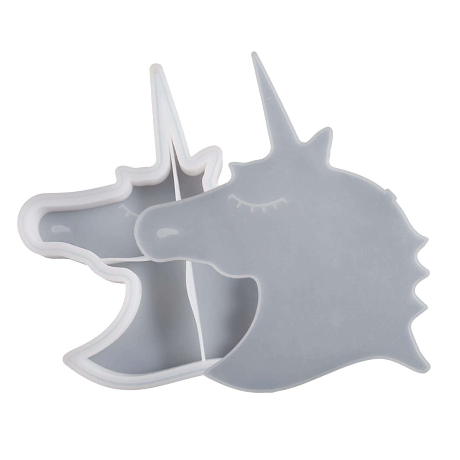Molde de silicona para hucha de unicornio, decoración de mesa, molde para monedas, caja de almacenamiento, resina, yeso, herramienta de manualidades, moldes de resina epoxi fáciles de limpiar, únicos