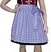 Produktbild German Wear Dirndlschürze Trachtenschürze Mini Dirndl Dirndel Blau Kariert, Größe:46-48