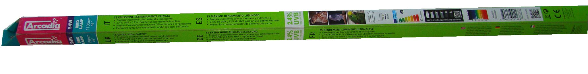 Arcadia Bird Lamp T5 54Watt Tubo di plastica per Uccelli