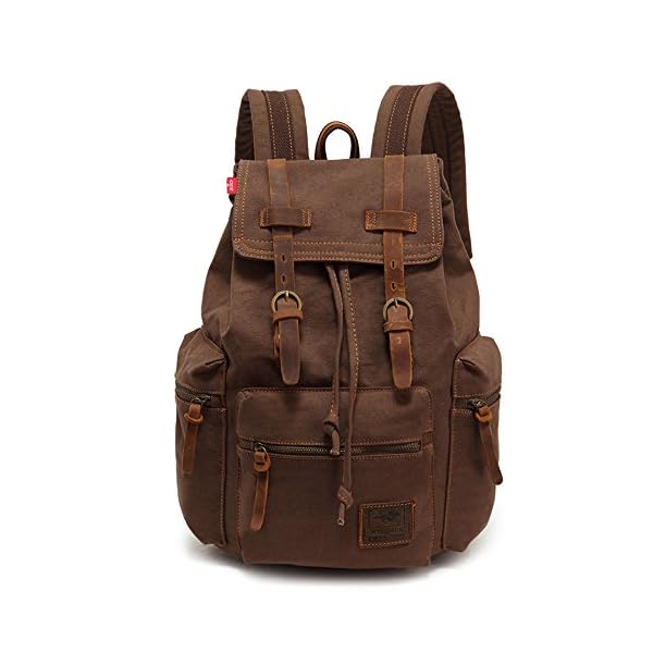 AUGUR-High-Capacity-Canvas-Vintage-Backpack-for-School-College-Hiking-Travel-12-17-Laptop AUGUR High Capacity Canvas Vintage Backpack