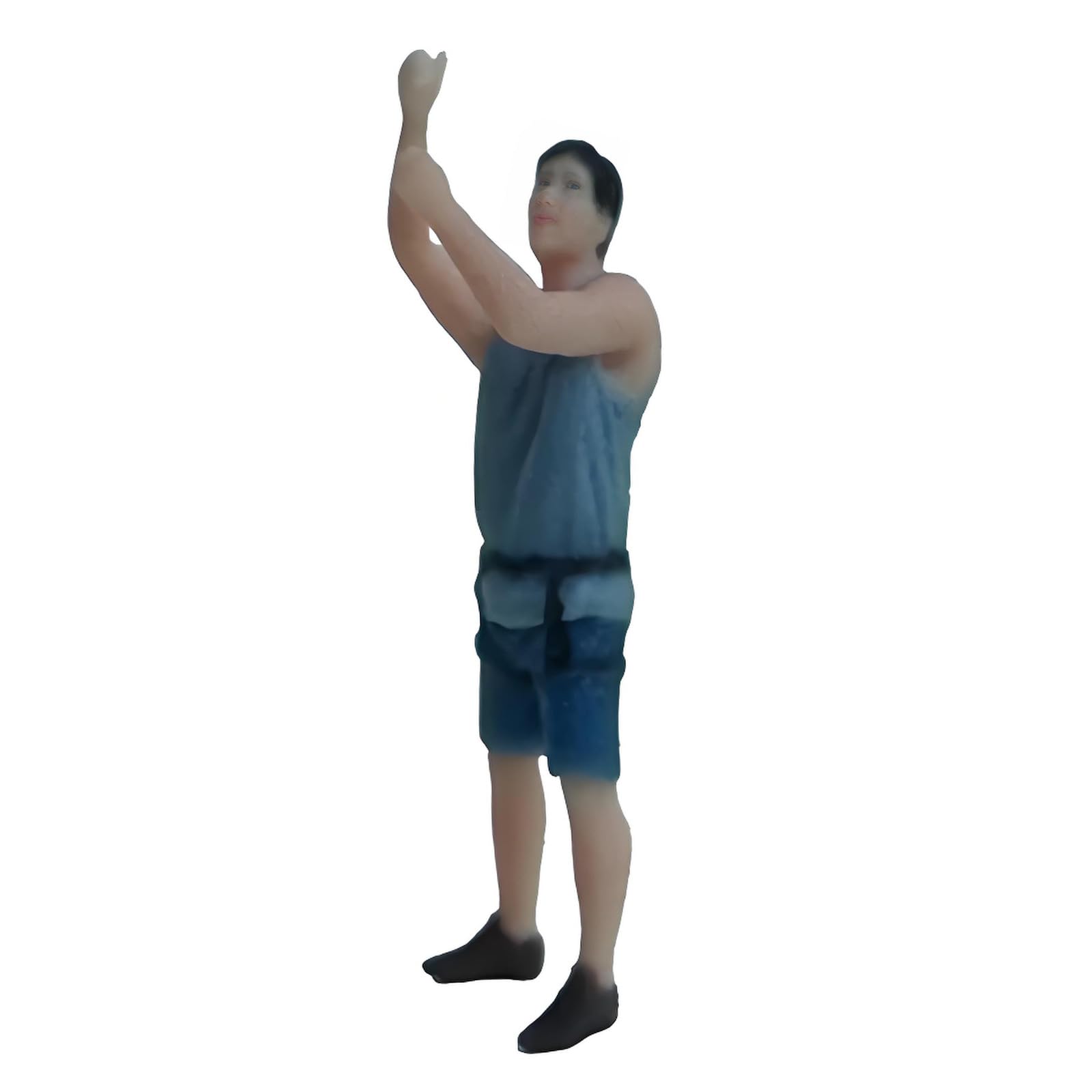 XIGACGEH Hand Painted Miniature People Rock Climber for Architectural Displays 1: 64 Scale Figure