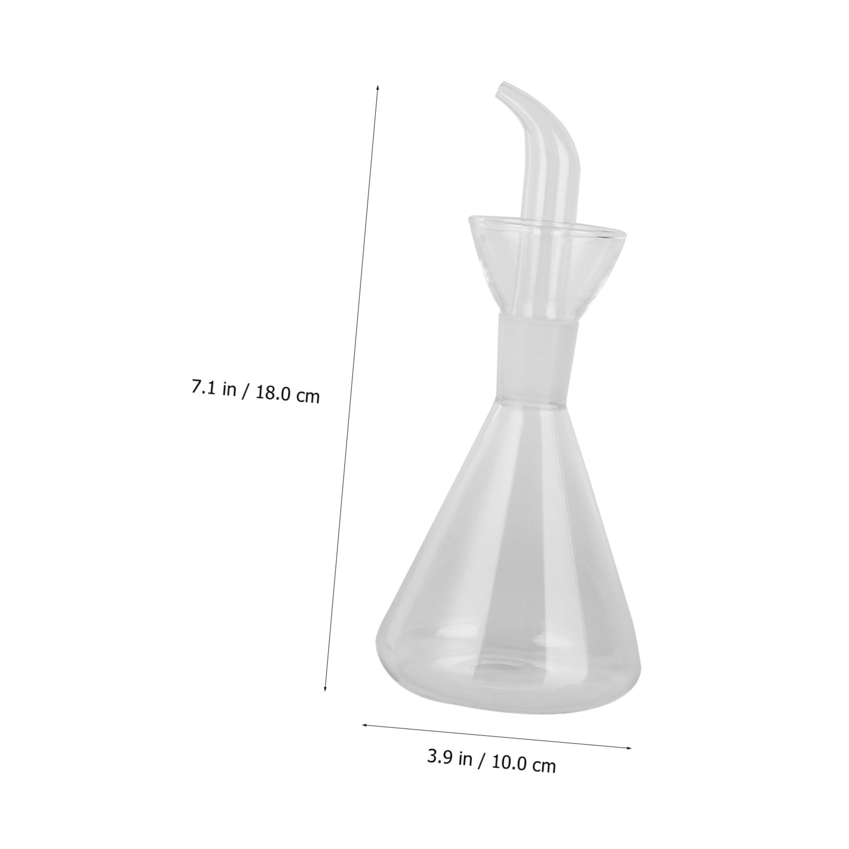 VICASKY Oliera in Vetro Borosilicato 350ml per Aceto e Vino da Cucina