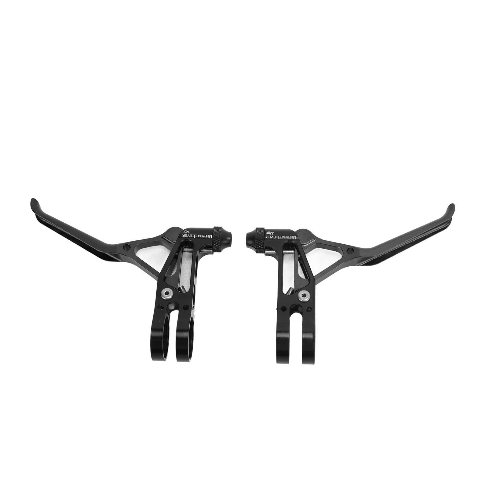 Leve Freno Bici con Maniglia Cavo Ultraleggera per Manubrio da 22,2 mm CNC Facile Regolazione Lega di Alluminio Leggera Resistente e Fissata Saldamente Adatta per (Nera)