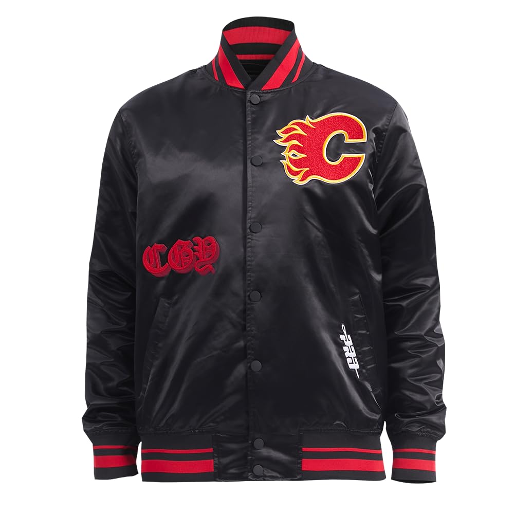 Pro Standard Mens NHL Old English Satin Jacket