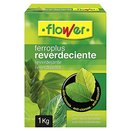Flower - Ferro-Plus Reverdeciente 800g | Tratamiento Anti-clorosis | Con Microelementos Esenciales, Color Único