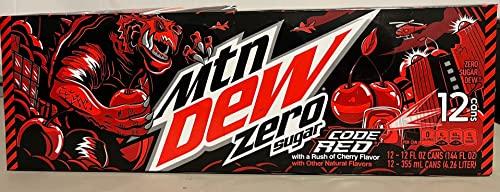 Mtn Dew Code Red Zero Sugar