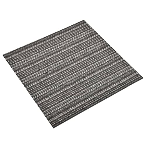 Genérico Baldosa de Suelo de moqueta 20 uds 5m² 50x50cm Antracita Rayada,Suelos y moquetas-147308