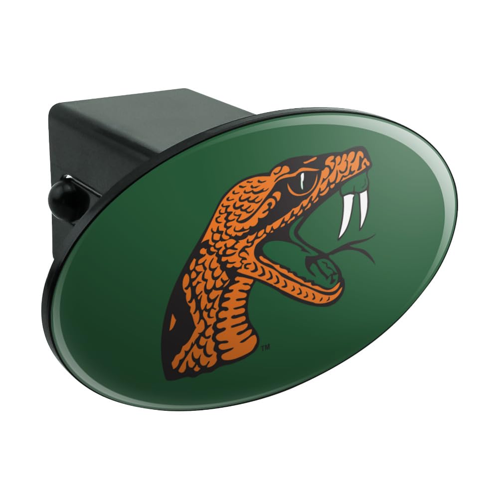 Graphics & More Florida A&M University Primary Logo Oval Tow Hitch Cover Trailer Plug Insert 2