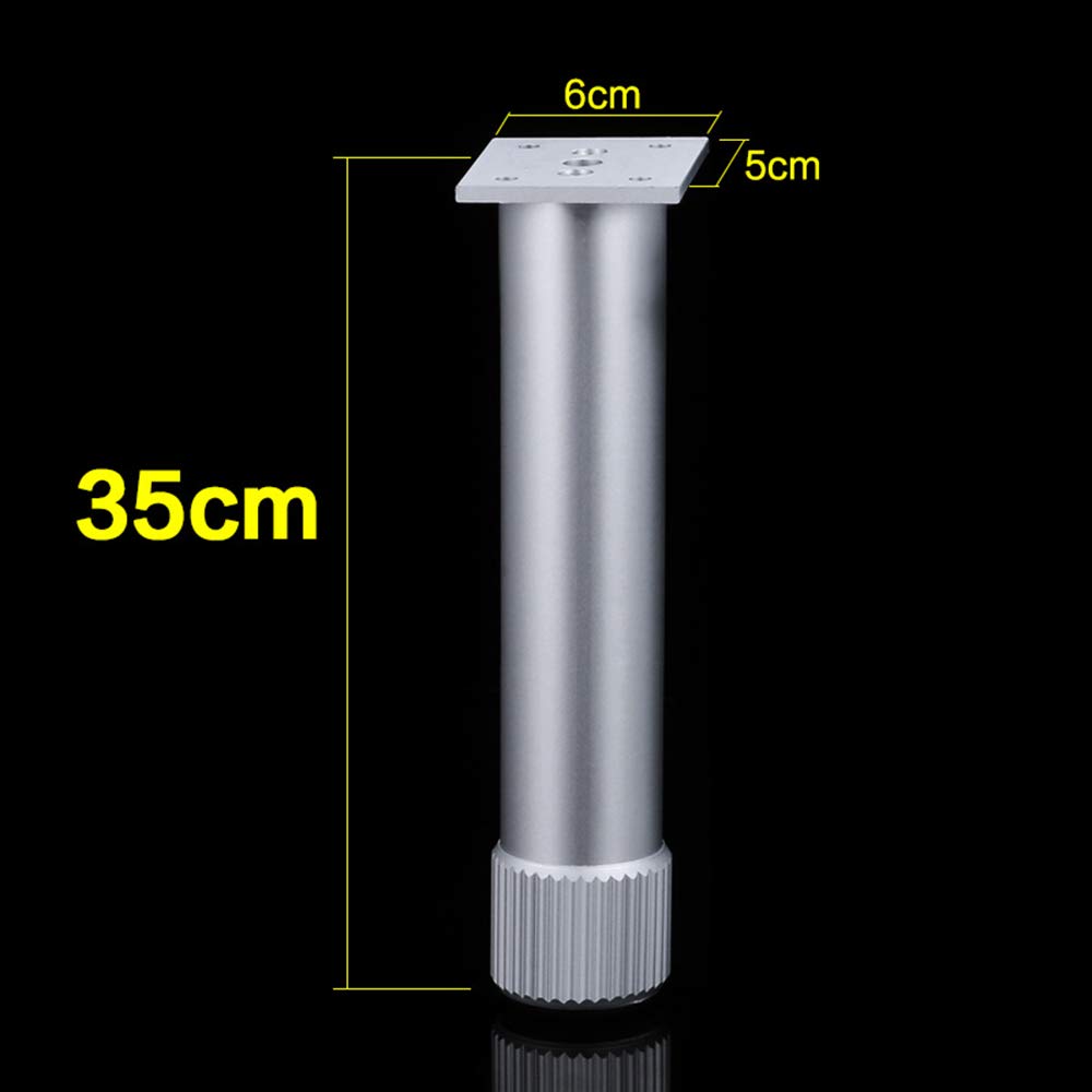 Piedini di Supporto per mobili 4 Pezzi, Base in Metallo per Divano, tavolino, Altezza Regolabile 1-10mm, Forte capacità di carico